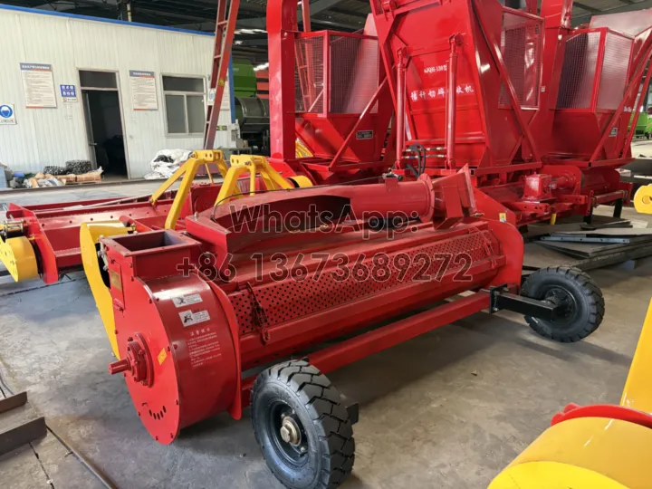 forage harvester without basket with tires