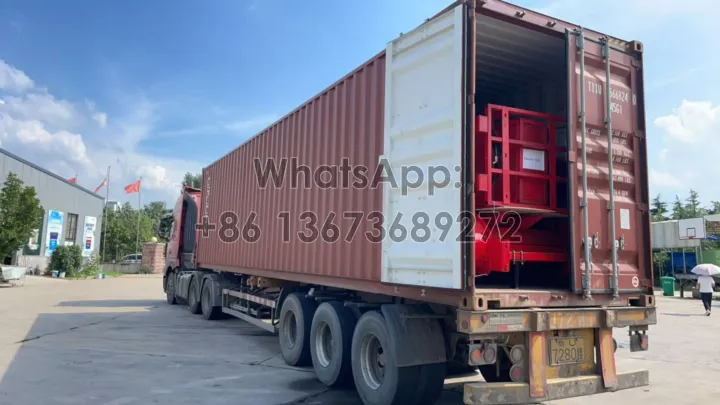 silage equipment ready for shipment