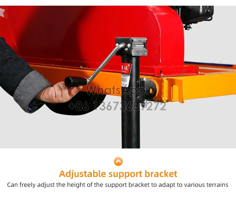 support bracket for tree branch crusher