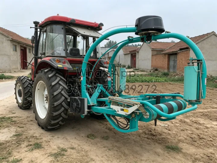 grass bale wrapping machine