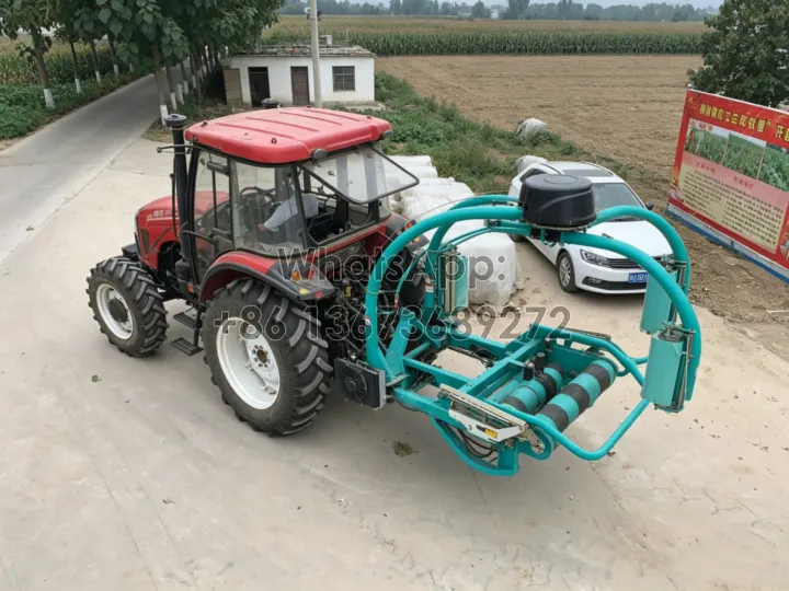 round bale silage wrapper machine