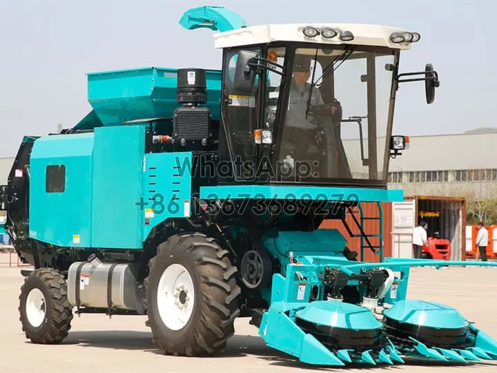 silage harvesting baling wrapping machine
