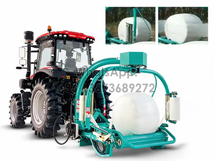 Tractor-Driven Double Film Silage Wrapper