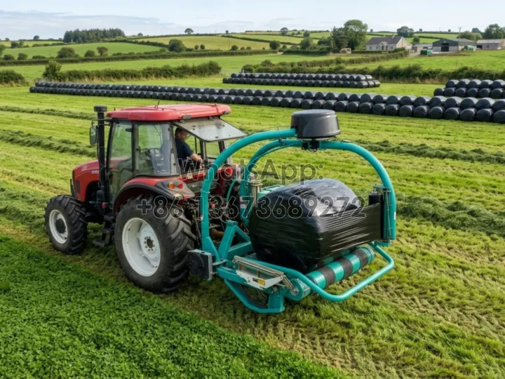How to Wrap Silage Bales: Step-by-Step with a Round Bale Wrapper