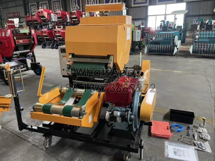 diesel-engined silage baler wrapper