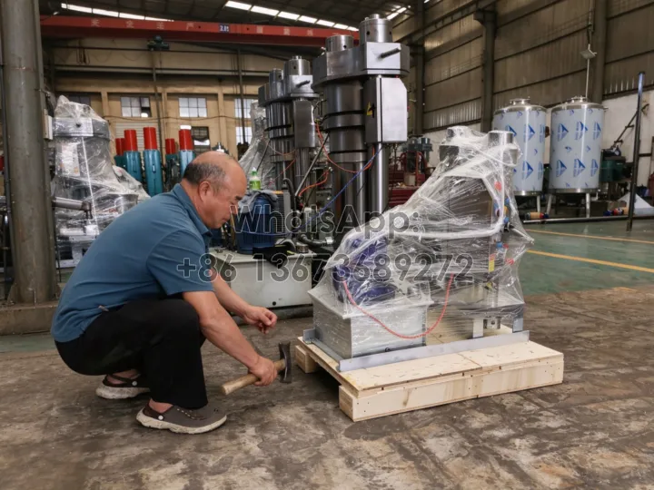 wrapping hydraulic oil press for cocoa
